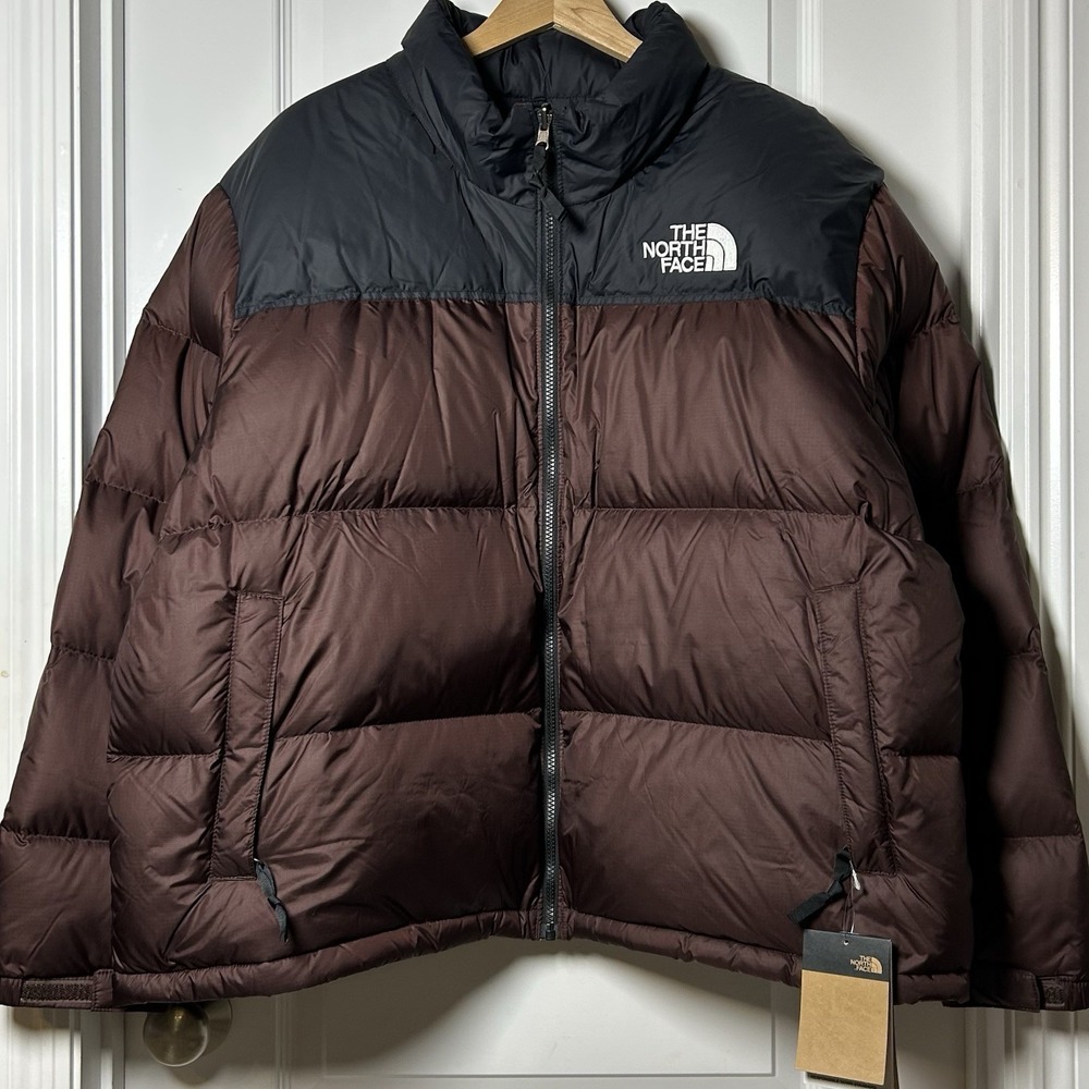 The North Face Chocolate Brown Black 1996 Retro Nuptse Down Fill Puffer Jacket
